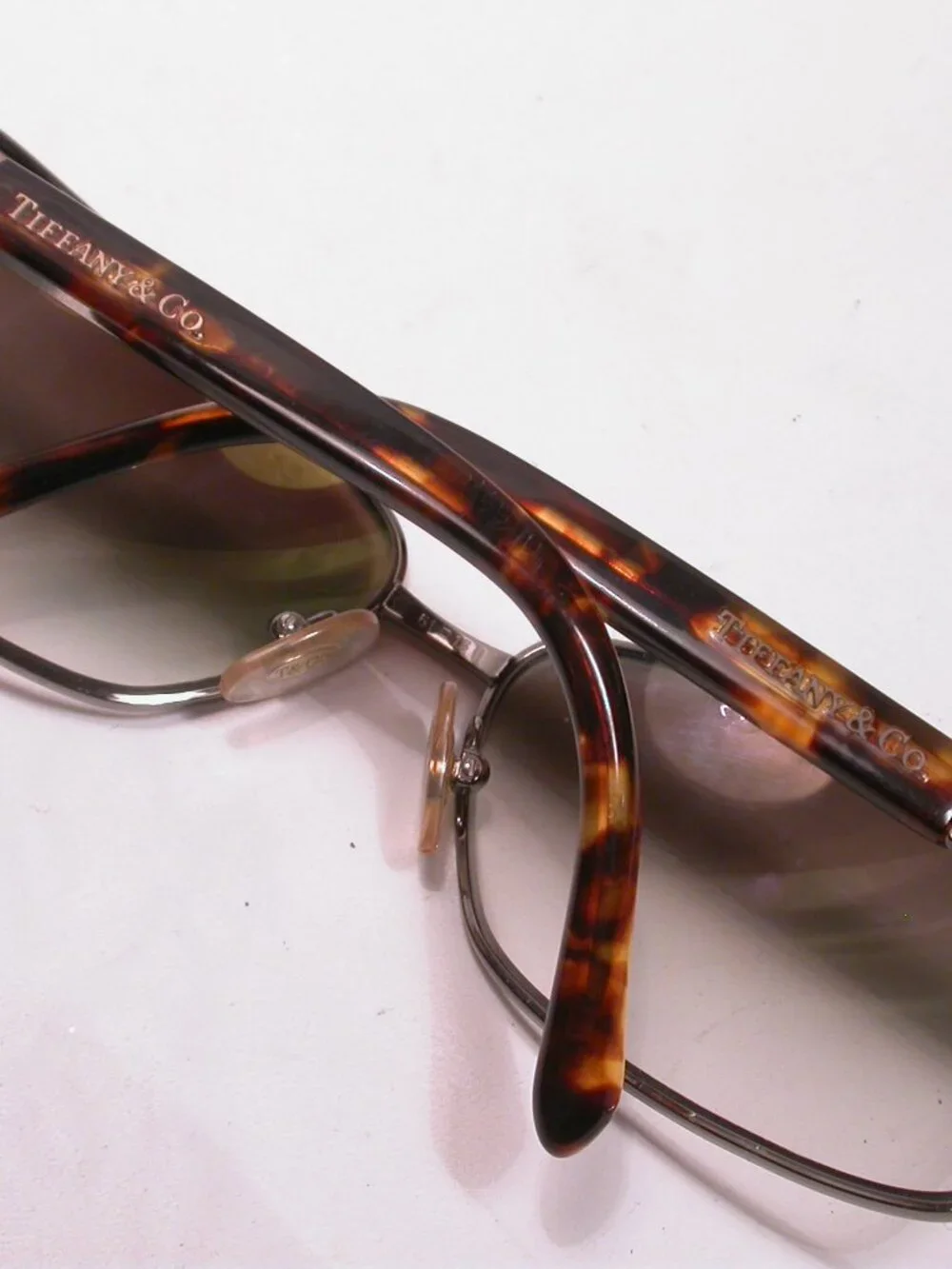 Tiffany & Co. Silver Time Roman Numeral Luxury Sunglasses Made in Italy